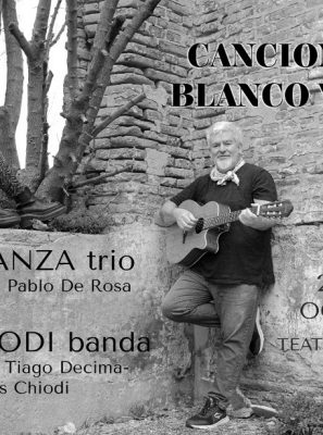 Silvia Aranza Trío y Fer Chiodi Banda con “Canciones en blanco y negro” Sábado 21 de octubre  21 hs.